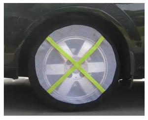 Couverture de <span class=keywords><strong>pneu</strong></span> antidérapante de voiture de maille de polyester noir Chaussettes de <span class=keywords><strong>pneu</strong></span> Couverture antidérapante de <span class=keywords><strong>neige</strong></span> - Product Image 5