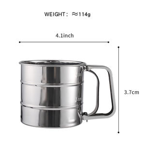 Manjia良質小麦粉ふるいベーキングおよび粉末砂糖ふるい用ステンレス鋼大型ふるい - Product Image 2