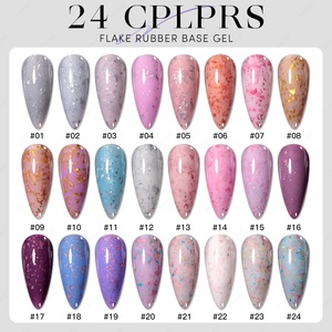 Collection de vernis à ongles en gel à base de caoutchouc à paillettes de qualité supérieure JTING, 24 couleurs uniques, vernis à ongles en gel à base de caoutchouc à paillettes - Product Image 5