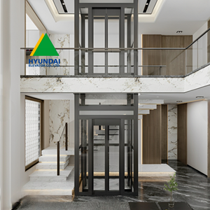 Ascensor de Pasajeros Hyundai Moderno con Accionamiento por Aire Acondicionado, Elevador Comercial Fuji con Máquina de Tracción sin Engranajes de 630 kg para Edificios de 4 Pisos - Product Image 6