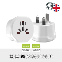 Ensemble d'adaptateurs de voyage promotionnels pour entreprises, en PVC, certifiés CE, pour prises US/EU/AUS/UK
