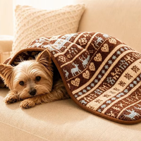 Couverture en flanelle chaude et douce pour animaux de compagnie (chats et chiens) - Vente en gros fabricant