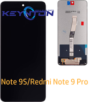 Pour Redmi Note 9 Pro Compatible Écran tactile OLED LCD 5,4 pouces Matériel TFT Incell Modèle métallique Garantie 1 an Expédition DHL