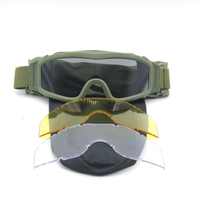 Lunettes de protection tactiques sportives certifiées CE ANSI Z87.1, design militaire, pour le cyclisme et le tir