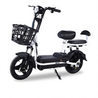 Vélo électrique à deux roues pour adultes Little Prince, 48V, cadre léger en acier à haute teneur en carbone, freins à moyeu avant/arrière, scooter 45-55 km