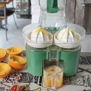 Extractor de jugo de doble cabezal eléctrico de cocina automático 120W 2 cabezales <span class=keywords><strong>exprimidor</strong></span> licuadora Extractor de naranja fabricante de jugo de cítricos - Product Image 2