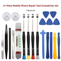 Juego de Destornilladores de Precisión 21 en 1, Kit de Herramientas de Reparación Electrónica con Puntas Magnéticas para Reparación de Teléfonos, Laptops, Tabletas y PC
