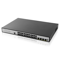 Produsen Terbaik 24GE 4 10G SFP L3 Managed Built-in 800W Power Supply PoE Ethernet Switch 1U Rack mount PoE Switch
