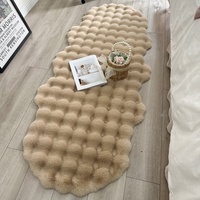 Tapis moderne en fausse fourrure de lapin, à poils longs et épais, imprimé, fabriqué à la machine, pour chevet, devant lit, baie vitrée, salon, café