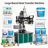 Machine de transfert thermique semi-automatique à grand tambour AC 220V 16x60cm pour l'impression d'étiquettes sur tubes et seaux