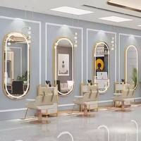 Salon de coiffure de luxe, salon de beauté, décoration personnalisée, design d'intérieur, miroir de salon de coiffure, chaise de beauté, fabrication sur mesure