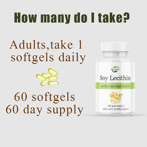Oem ODM đậu nành <span class=keywords><strong>Lecithin</strong></span> viên nang hỗ trợ khỏe mạnh Doanh tăng cường khả năng trao đổi chất thúc đẩy tim và sức khỏe não năng lượng bổ sung - Product Image 4