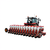 Semoir de Précision Pneumatique à Aspiration d'Air 2-10 Rangs pour Maïs, Machine à Semer Montée sur Tracteur avec Boîte de Vitesses