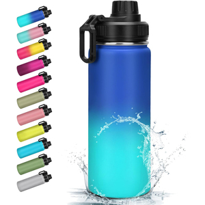 Customized Wholesale <b>Insulated</b> Wide Mouth Vacuum <b>Flask</b> Gym Sport Bicycle Double Wall Reusable Stainless Steel Water Bottle - Product Image 1
