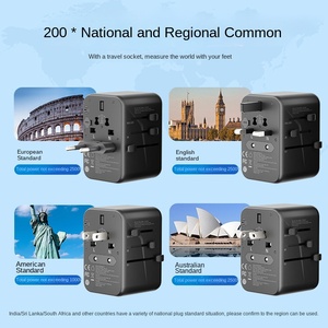 45W chung người Anh tiêu chuẩn Châu Âu chuyển đổi đa quốc gia ở nước ngoài Adapter cho nam hàn quốc máy tính xách tay sử dụng với chức năng PD - Product Image 5