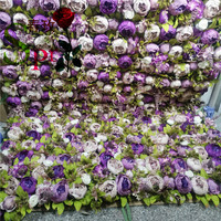 SPR della parete del fiore del Commercio All'ingrosso di seta peonia fiore artificiale della parete di sfondo per la vendita