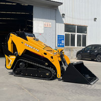 Vertikaler Kompaktlader DRT-V1000 mit Vollhydraulik und Nullwendekreis-Design, EPA- und CE-Zulassung, mit verschiedenen Anbaugeräten