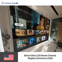 Écran LED intérieur Canbest 8k 4k Ultra HD Micro LED Panel P0.7 P0.9, écran LED COB, écran LED ultra fin sans soudure pour home cinéma