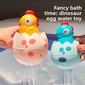 YD TOYS Jouet de <span class=keywords><strong>bain</strong></span> pour bébé, ours en plastique pulvérisateur d'eau, œuf de douche pour nourrissons et enfants, <span class=keywords><strong>jeu</strong></span> aquatique pour garçons et filles, coquille d'œuf - Product Image 4