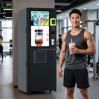 Máquina Expendedora de Batidos de Proteínas para Después del Entrenamiento, Máquina Expendedora de Bebidas de Recuperación para Gimnasio, Dispensador Automático de Proteínas en Polvo, Comercial