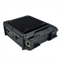 Carcasa de Aluminio Extruido OEM para Disipador de Calor, Mecanizada por CNC, Carcasa para Equipos Multiinterfaz, Anodizada en Negro