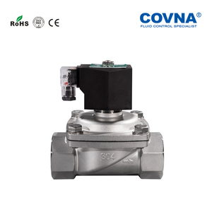 วาล์วน้ำโซลินอยด์สแตนเลสทองเหลืองขนาด 2 นิ้ว COVNA B2Bclearance Sale 220V AC วาล์วโซลินอยด์แก๊ส - Product Image 5