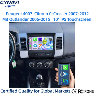<span class=keywords><strong>Peugeot</strong></span> 4007 Citroën C-Crosser 2007-2012 Mitsubishi Outlander 2006-2015 Écran tactile IPS 10 pouces Android CarPlay Écran partagé Stéréo - Product Image 2