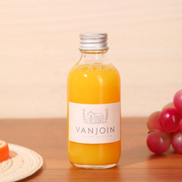 Vente en gros de petites bouteilles rondes vides pour l'emballage d'huile, 2 oz 60 ml, bouteilles en verre pour jus de gingembre avec couvercles