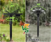 Fontaine de bain solaire pour oiseaux en résine, nouveau design, vente en gros d'usine, pour extérieur