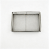 BingRong Organisateur de tiroir de bureau en acier inoxydable, plateau en treillis métallique rectangulaire, panier de rangement pour fournitures de bureau et petits accessoires