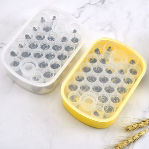 Juego de 26 Boquillas de Acero Inoxidable para Decoración de Pasteles, Duraderas, Libres de BPA, Aptas para Alimentos, con Acoplador y <span class=keywords><strong>Caja</strong></span> Organizadora - Product Image 4