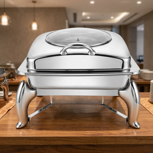 Stainless Steel <b>Casserole</b> <b>Dish</b> <b>Lid</b> Insulated Food Warmer <b>Ceramic</b> Non-Stick Coating Luxury Design 24cm Diameter All Stove Types - Product Image 2