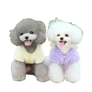 Double Sided Plush Fleece Vest Jacket Pullover Winter Pet Sweater Clothes