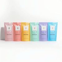 Pochette Mylar personnalisée à trois soudures pour échantillons cosmétiques, mini-sachet de crème faciale, emballage de masque facial et de lotion résistant à l'humidité