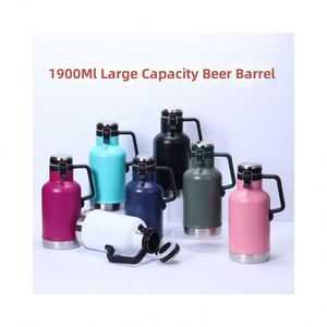 64oz BPA-Free Classic Easy-Pour Keeps Beer Cold <b>Coffee</b> Hot Leakproof Steel Lined Lid Handle Insulated Stainless Steel <b>Bottle</b> - Product Image 3