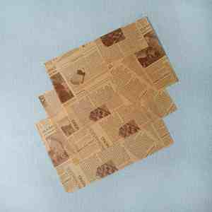 Wood <b>Pulp</b> Double-Sided Coated Greaseproof Paper 4-Color Custom Printed for Food Packaging and Baking - Product Image 2