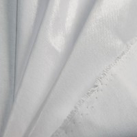 Entoilage rigide en coton noir tissé de qualité supérieure pour col