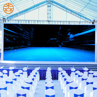 250mm*250mm Yüksek Parlaklıklı Konser Arka Plan Kiralık Ekran P4.8 Dış Mekan Led Video Duvar Ekranı Led Ekran