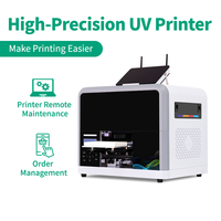 Impresora de Inyección de Tinta UV Multifuncional de Escritorio para Impresión Personalizada de Fundas de Teléfono y Tarjetas, Impresora Plana de Inyección de Tinta UV