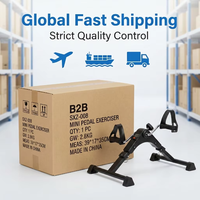 Bicicleta de Ejercicio Mini Ajustable de Acero de Grado Médico BNcompany, Plegable y Portátil, con Capacidad de 100 kg, para Uso Doméstico por Personas Mayores
