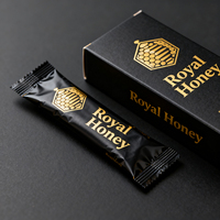 Sachet de miel royal imprimé sur mesure 10g 12g, mini-paquet en plastique, petit sachet thermoscellable en aluminium pour boissons, pochette oreiller