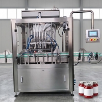 Mesin Pengisi Otomatis Elektrik PLC Presisi Tinggi untuk Wadah Plastik, Botol, Kaca, Logam, Saus Ketchup, Pasta, dan Selai