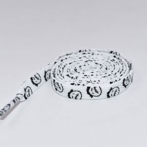 Cordones de Zapatos con Diseño de Caras Divertidas en Blanco y Negro, Estampado de Anime, Recubiertos - Product Image 2