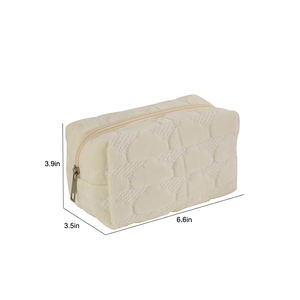 批发旅游可爱云化妆包绗缝设计时尚粉色化妆品洗漱包女士化妆储物包 - Product Image 5