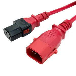 Heavy-Duty PDU Power Cord Locking C13 To C14 Power Cable