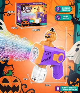 Pistolet à bulles électrique pour <span class=keywords><strong>Halloween</strong></span>, cadeau de promotion de la meilleure qualité, jouet de Noël pour enfants, <span class=keywords><strong>jeu</strong></span> d'extérieur - Product Image 3