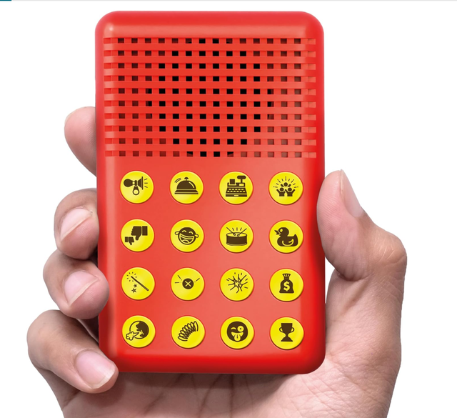 Sound Effects Machine Easter Basket Stuffers 16 Hilarious Sounds Boys Prank Gifts for Teens Easter Gift Red Plastic 10x6cm