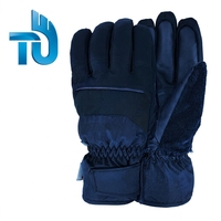 Nouveaux Gants de Ski Bleus pour Hommes 2026, Imperméables, Respirants, en Polyester, à Doigts Entiers, Compatibles Écran Tactile, avec Sangles Réglables pour Sports de Montagne