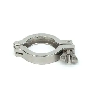 304 Sanitary Stainless Steel tri clamp 13MHHM Double Pin Pipe Clamp