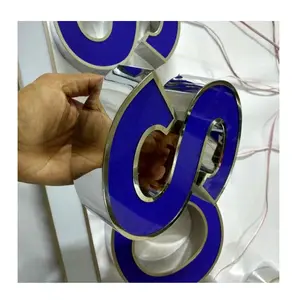 Base LED Transformer Multi-application 3D Letter Sign Factory Price Wholesale Board Message Acrylic SC Small Acrylic Logo Sign